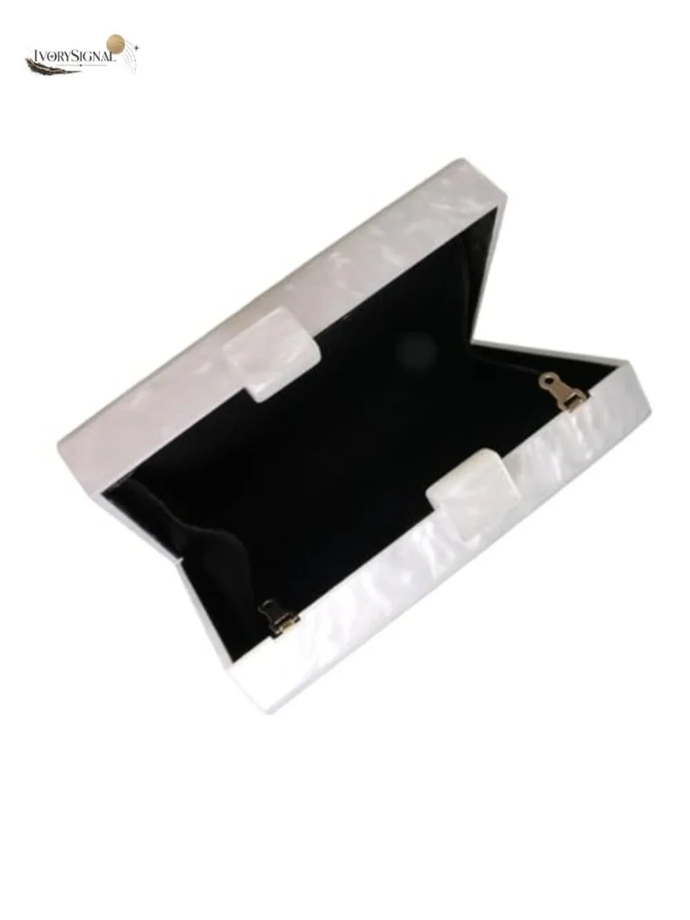 Acrylic Rattan Pattern Square Box Crossbody Handbag with Detachable Chain